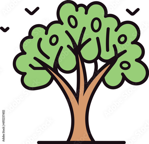 Botanical Ballad Illustrated Tree Vector StoriesRustic Reverie Hand-Rendered Tree Vector Reverie