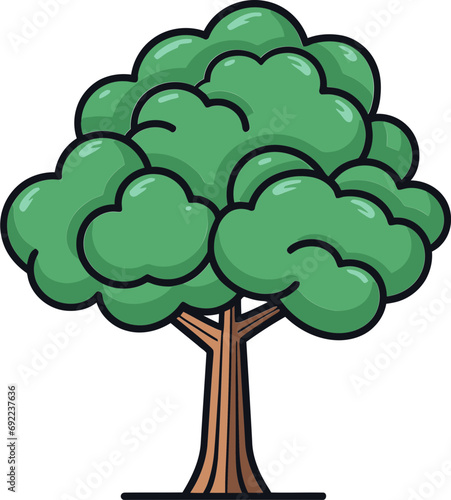 Botanical Ballad Illustrated Tree Vector StoriesRustic Reverie Hand-Rendered Tree Vector Reverie