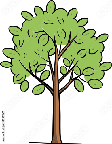 Rustic Reverie Hand-Rendered Tree Vector ReverieEnchanted Forests Illustrated Tree Vector Chronicles
