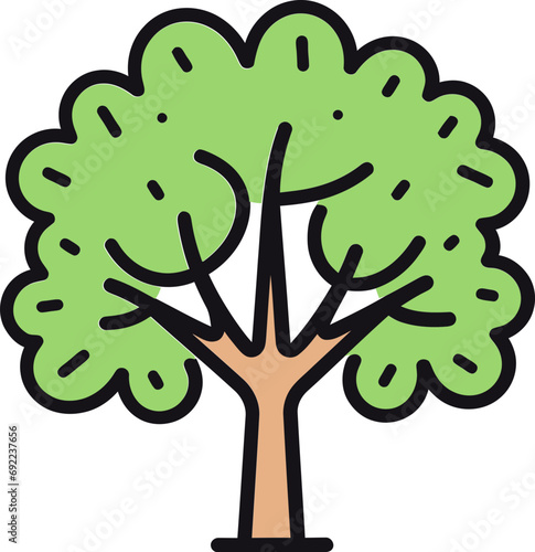 Botanical Ballad Illustrated Tree Vector StoriesRustic Reverie Hand-Rendered Tree Vector Reverie