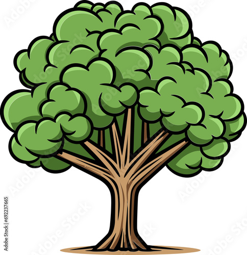 Botanical Ballad Illustrated Tree Vector StoriesRustic Reverie Hand-Rendered Tree Vector Reverie