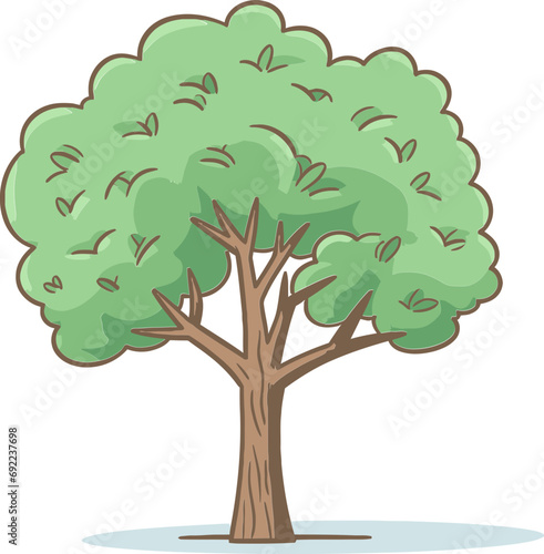Rustic Reverie Hand-Rendered Tree Vector ReverieEnchanted Forests Illustrated Tree Vector Chronicles