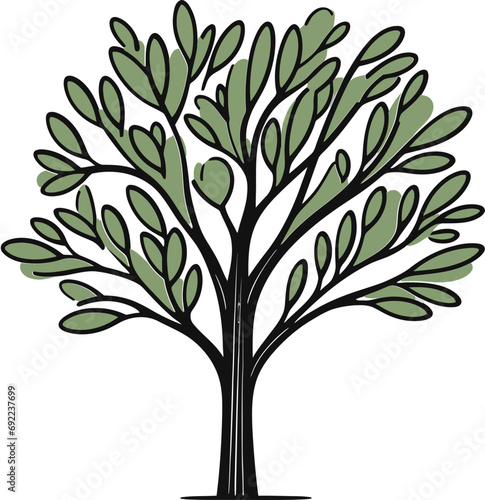 Artisanal Canopies Hand-Drawn Tree Vector CompilationFoliage Frescoes Hand-Rendered Tree Vector Gallery
