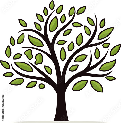 Natures Palette Illustrated Tree Vector MasterpieceWhimsical Woods Illustrated Tree Vector Wonderland