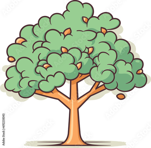 Foliage Fables Handcrafted Tree Vector ChroniclesEnchanted Canopies Artistic Tree Vector Rhapsody