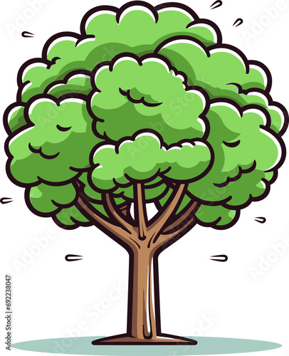 Rustic Reverie Hand-Drawn Tree Vector DreamscapeArboreal Elegance Handcrafted Vector Canopies