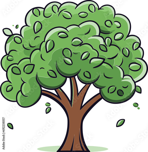 Enchanted Essence Illustrated Tree Vector EssenceSylvan Symphony Handcrafted Tree Vector Sonata