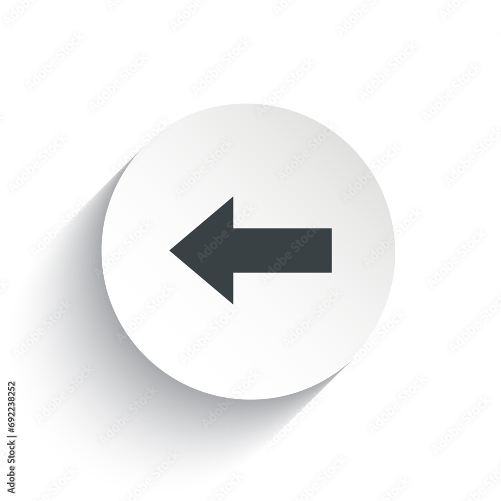 An icon left with the circle background plus the shadow behind of it. An icon left with the circle background plus the shadow behind of it.
