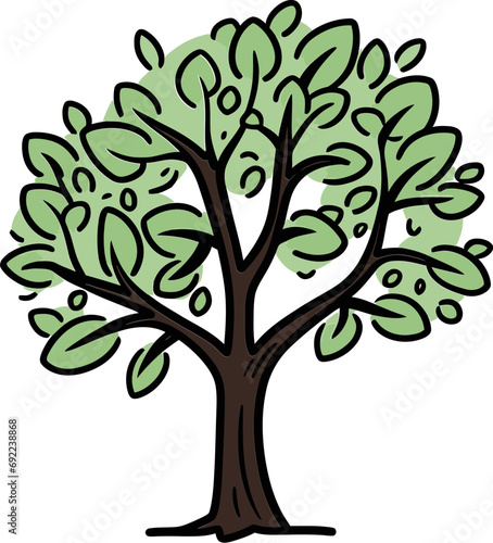 Natures Canvas Handcrafted Tree Vector CanvasBotanical Whispers Artistic Tree Vector Whispers © Rahul