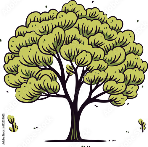 Sylvan Sketchbook Handcrafted Tree Vector SketchbookRustic Reverie Hand-Drawn Tree Vector Reverie
