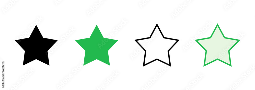Star Icon set. rating icon vector. favourite star icon Star Icon set. rating icon vector. favourite star icon