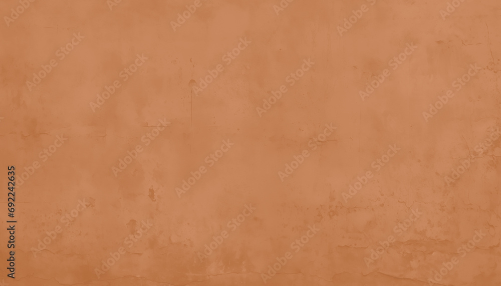 Fototapeta premium Peach Fuzz toned colour grunge decorative wall background. Art rough stylized texture banner trendy color 2024. Grunge Peach Fuzz color texture