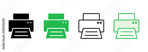 Print icon set. printer icon vector.