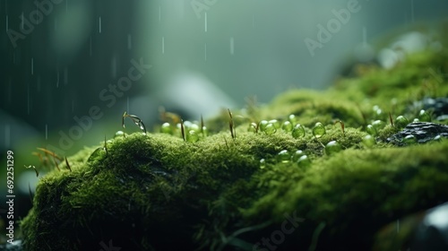 From Raindrops to Fertility: Delving into Moss Reproduction and the Crucial Roles Played by Oosphere and Antherozoid During Fertilization. photo