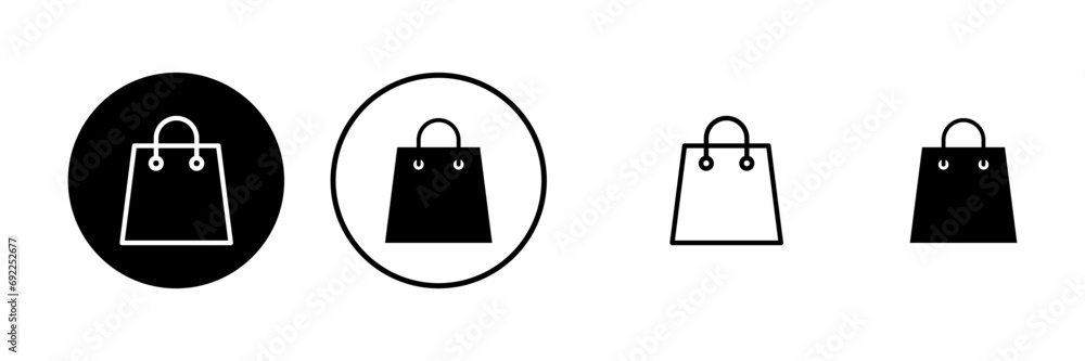 Shopping bag icons set. Shopping bag vector icon Shopping bag icons set. Shopping bag vector icon