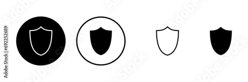 Shield vector icons set. Protection icon vector. Security vector icon