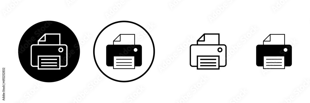Printer icons set. print icon. Fax vector icon. Printer icons set. print icon. Fax vector icon.