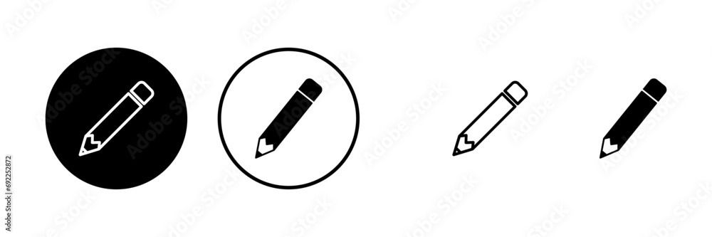 Pencil icons set. Pencil vector icon Pencil icons set. Pencil vector icon
