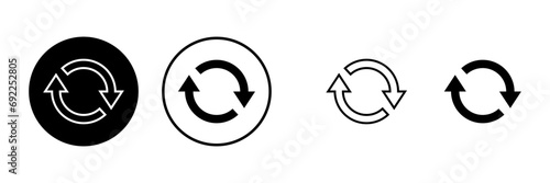 Refresh icons set. Reload icon vector. Update icon. convert icon