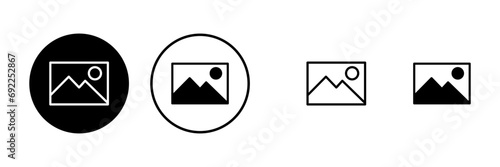 Picture icons set. Picture vector icon. photo gallery icon vector