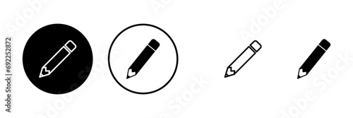 Pencil icons set. Pencil vector icon