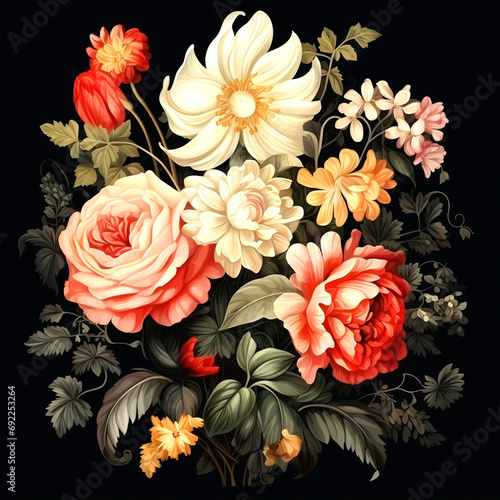floral background,Generative AI