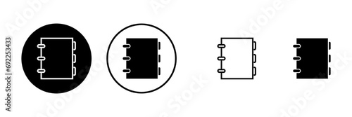 Archive folders icons set. binders vector icon