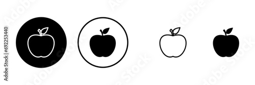 Apple icons set. Apple vector icon