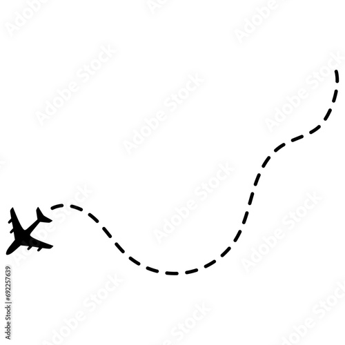 Airplane Dashed Line
