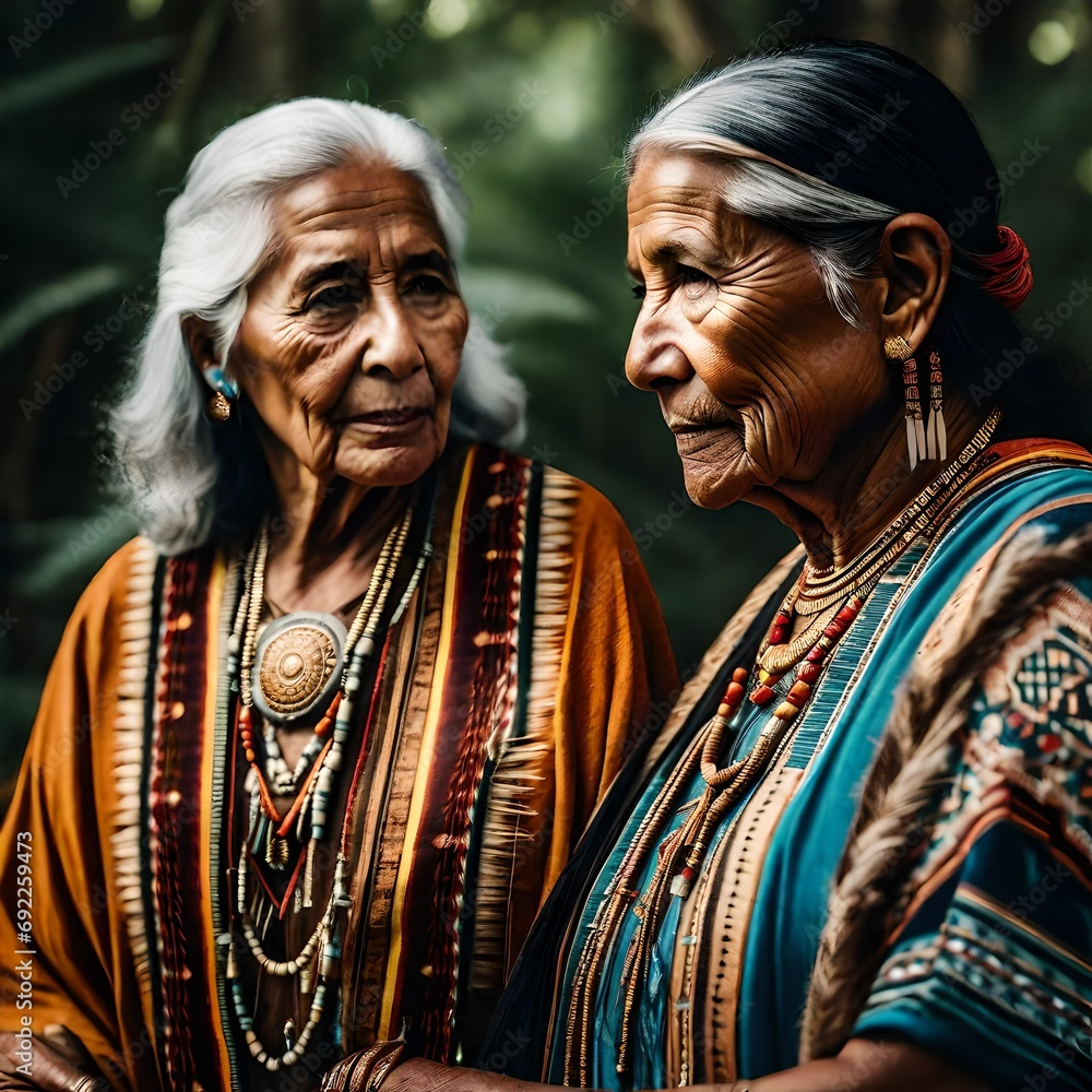 Image of a happy lesbian women native Indian couple wearing traditional clothing