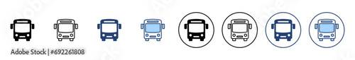 Bus icon vector. bus sign and symbol