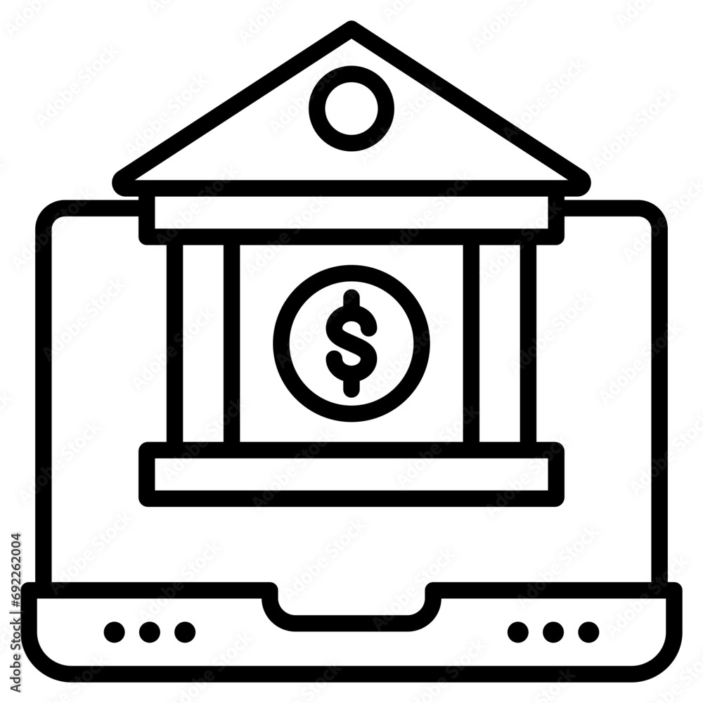 Online Banking icon line vector illustration Online Banking icon line vector illustration
