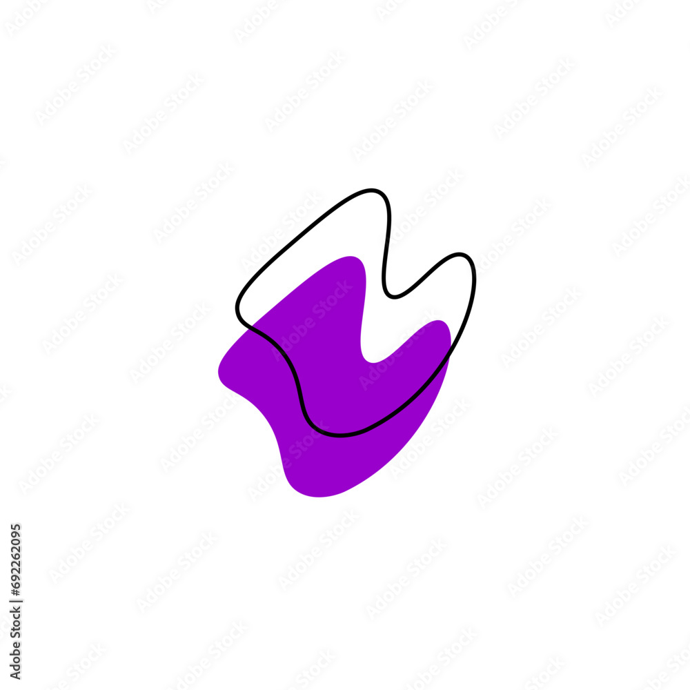 set of blob elements hand drawn texture set of blob elements hand drawn texture