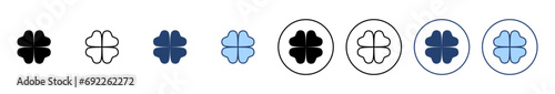 Clover icon vector. clover sign and symbol. four leaf clover icon.