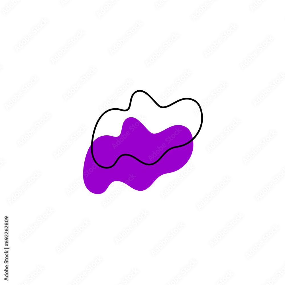 set of blob elements hand drawn texture set of blob elements hand drawn texture