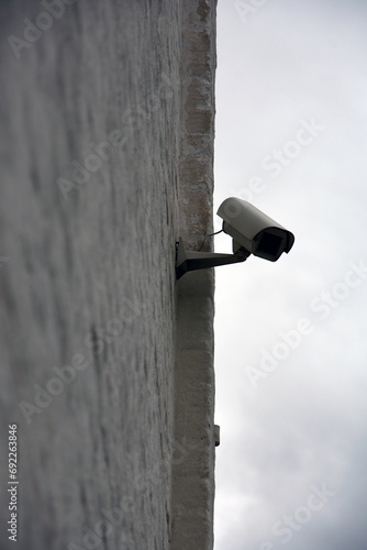 Obraz na płótnie security camera on a wall w salonie