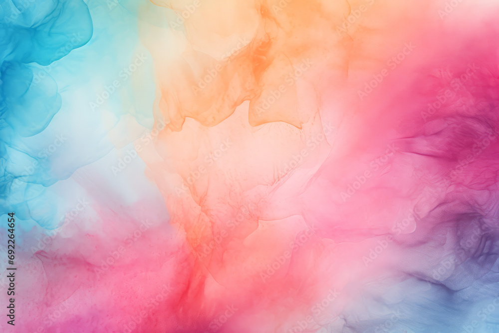 Vibrant Watercolor Cloudscape Vibrant Watercolor Cloudscape
