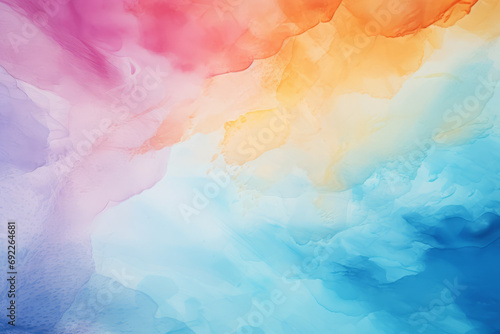 Vibrant Watercolor Cloudscape
