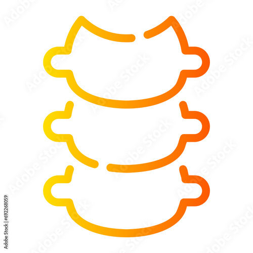 trachea Line Gradient Icon