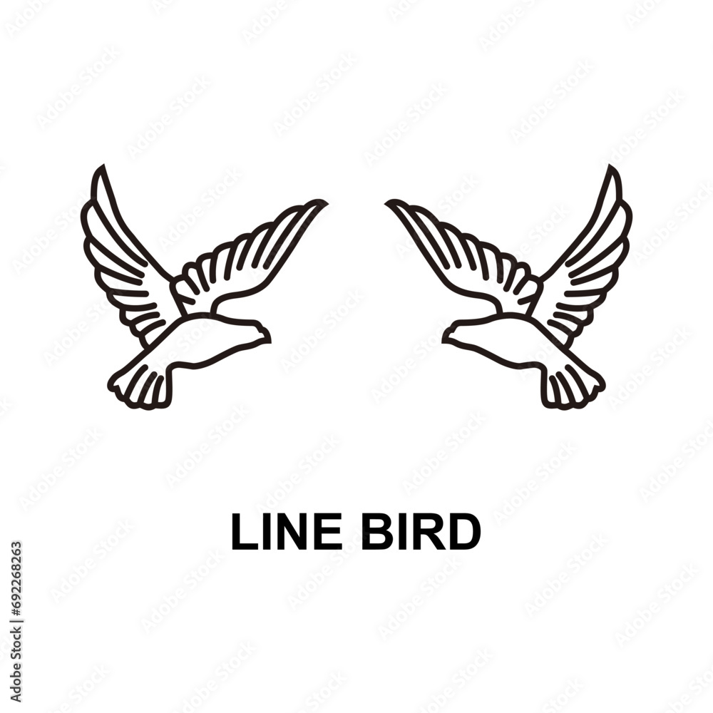 Obraz premium Make a Professional Line Bird