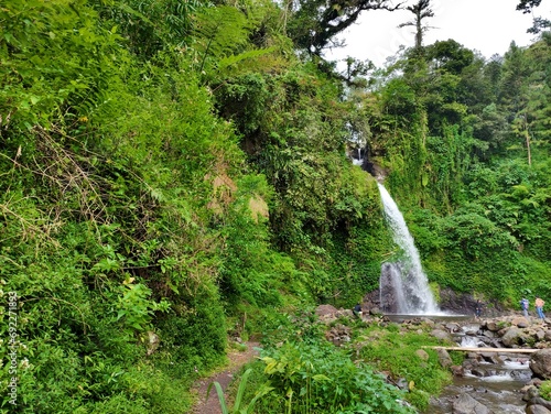 Tegal Guci Waterfall offers a panorama and natural charm that is still beautiful and cool