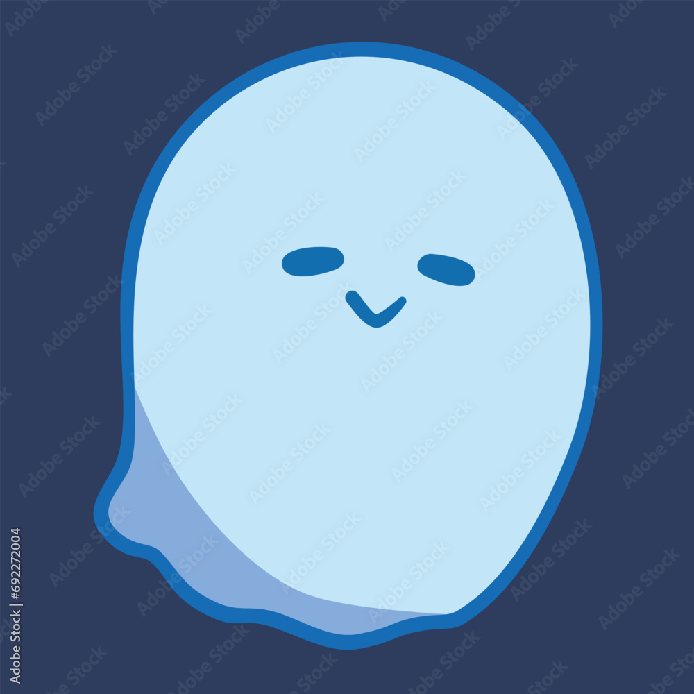 Cute Cartoon Ghost character for kids. simple and cute spirits Cute Cartoon Ghost character for kids. simple and cute spirits