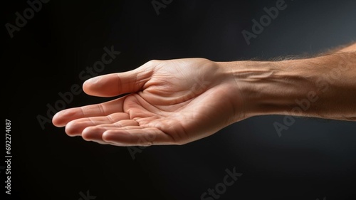hand of the person