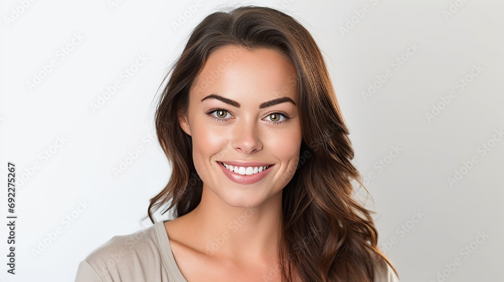 Portrait of a beautiful positive woman Portrait of a beautiful positive woman