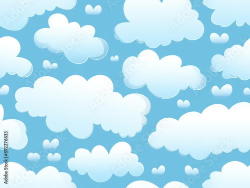 cute cloud seanless pattern