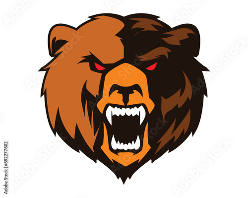 bear logo and illustration design