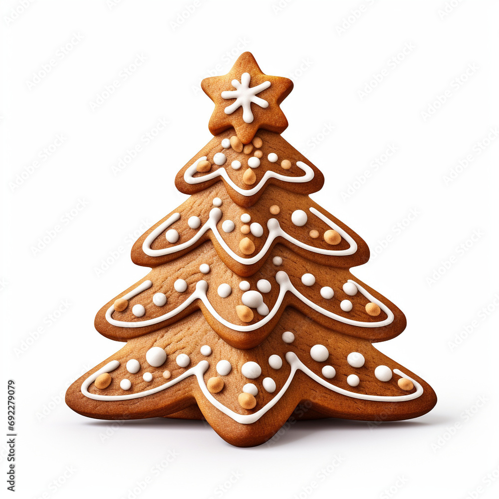 gingerbread christmas tree,Generated By Ai
