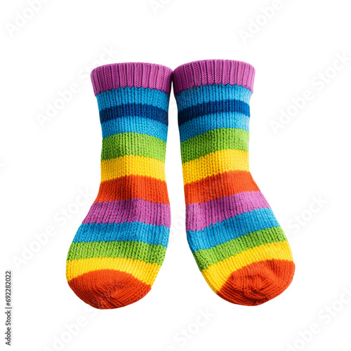 colorful rainbow socks