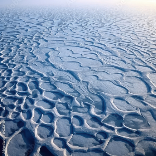 Ice Whispers: Ethereal Shapes in Arctic