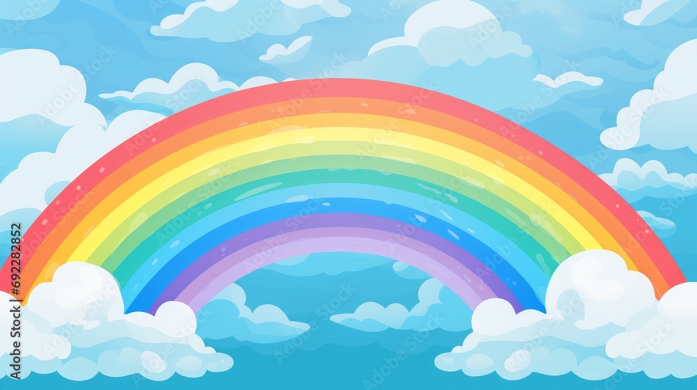 Colorful rainbow representing hope and resilience in mental health Colorful rainbow representing hope and resilience in mental health